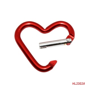 Biểu Tượng Tùy Chỉnh Nhôm Chất Liệu Hình Trái Tim Leo Núi Carabiner Clip Đa-Màu Kim Loại Mùa Xuân Snap Móc Nạp Móc Cho Ngoài Trời - Product Image 2