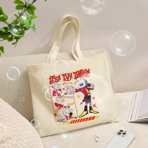 Bolsa <span class=keywords><strong>de</strong></span> lona personalizada con diseño del meme del <span class=keywords><strong>juego</strong></span> Tenna Deltarune Game Its TV Time, bolso <span class=keywords><strong>de</strong></span> hombro personalizado para viajes, bolsa <span class=keywords><strong>de</strong></span> compras reutilizable para mujer - Product Image 3