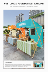 Foldable Food <strong>Cart</strong> For Business Lightweight Farmers <strong>Market</strong> Stalls With Awning Vendor's Stall Kiosk <strong>Market</strong> Farm Exhibition - Product Image 5