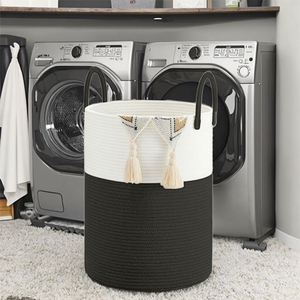 Công suất lớn đôi xử lý ráp thân thiện với môi bông lưới lưu trữ giỏ cho giặt bẩn trong tủ quần áo và phòng tắm - Product Image 3