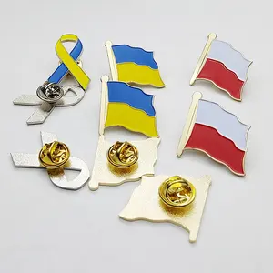 National Custom Metal National Country Flags Lapel Pins