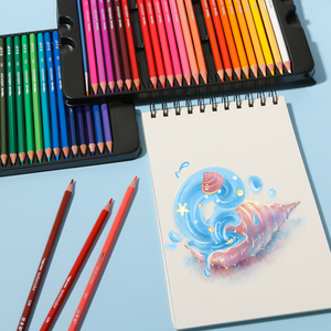Lápices de colores con núcleo de madera blanda de alta calidad, <span class=keywords><strong>48</strong></span> Uds., material surtido para juegos de dibujo y arte - Product Image 5