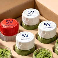 Capsules de Laitue Lyophilisée au Matcha et à la Chlorophylle, Extrait Herbal Portable 5V-Polyphénols à Libération Rapide, Sans Sucre, Qualité Alimentaire