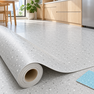 Rollos <span class=keywords><strong>de</strong></span> Suelo <span class=keywords><strong>de</strong></span> PVC al por Mayor, Baldosas Flexibles con Diseño <span class=keywords><strong>de</strong></span> Madera Decorativa para Apartamentos <span class=keywords><strong>de</strong></span> Alquiler, Aspecto <span class=keywords><strong>de</strong></span> Terrazo - Product Image 3