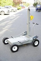 Tour d'éclairage mobile à LED sur chariot Globug, indice de protection IP65, angle de faisceau 360°, lumière du jour 5000K