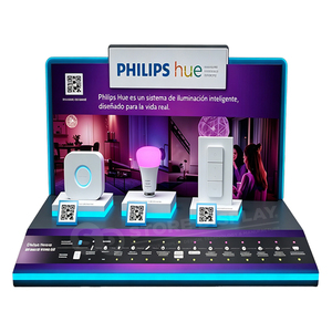 ผู้ผลิตเคาน์เตอร์ POS แบบอินเทอร์แอคทีฟสำหรับร้านค้าปลีกพร้อมขาตั้งอะคริลิคสำหรับวางบนเคาน์เตอร์ พร้อมระบบชาร์จและป้องกันการโจรกรรม - Product Image 2