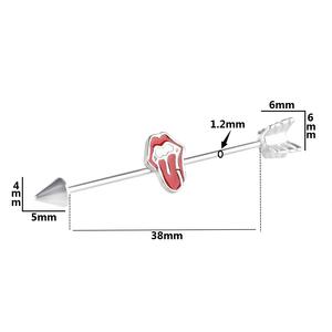 Groothandel Mode Lange Kraakbeen Helix Body <span class=keywords><strong>Piercing</strong></span> Oor Sieraden Gold Industriële <span class=keywords><strong>Piercing</strong></span> Oorbel Bar - Product Image 4
