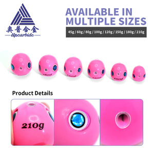 Leurre de <span class=keywords><strong>pêche</strong></span> coloré en acier tungstène haute densité, lune enflammée - Product Image 3