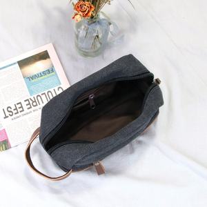 Design Vintage chiusura a cerniera organizzatore di viaggi di cotone tela borsa cosmetica per gli uomini per uso <span class=keywords><strong>aereo</strong></span> all'aperto - Product Image 6