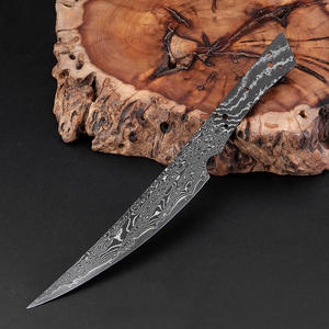 Cuchillo utilitario de acero de Damasco Black Blade para Dropshipping en Shopify, hoja completa sin acabado, afilado, para proyectos de forja DIY y uso doméstico. - Product Image 5