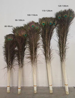 Vases décoratifs en plumes de paon naturelles en gros, ornements de bouteilles, bijoux en vraies plumes avec grand œil et motif de plumes vertes teintes