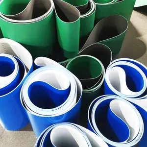 Cheap Food Grade Machine Polyurethane PU PVC Polyester Conveyor Belt Industry 3mm Green Conveyor PU Belt Price For For Sale