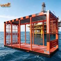 Châssis de levage offshore 20 pieds HC conforme aux normes DNV 2.7-1 ou ISO 10855 pour le support d'équipement modulaire