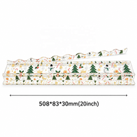 Ensemble cadeau de Noël vert : Supports de Mahjong en acrylique pour 4 joueurs, supports de tuiles ondulés festifs, non toxiques, écologiques, jeu américain