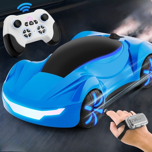 Y19 RC Stunt Car Toys with Hand Gesture Remote Controlled Drift Mini Supercar Jet Engine Dynamic Lights Cool Cars Gift for Boys