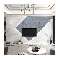 Chapa de madera de carbón Paneles de roca de carbono de mármol de alto brillo Panel de pared de bambú de tela de sentido de piel de Color puro para decoración de interiores