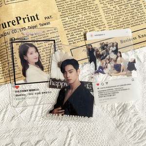 Tarjeta Transparente Personalizada Sin Pedido Mínimo para Fans, Photocard de Ídolo Kpop, Estilo Retro, para Regalo de Concierto - Product Image 5