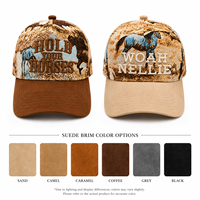 Cappello da Baseball Western Cowboy con Logo Personalizzato, Ricamo Cavallo, Snapback con Visiera Curva, Cappello Casual da Esterno