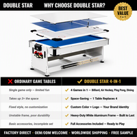 Vente en gros de sports d'intérieur de haute qualité table de billard combo multifonction 4 en 1 table de billard billard billard