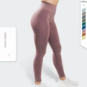 Wholesale Two Tone Athletic Wear High Waist Scrunch Butt Gym Leggings For Women Quick Dry Yoga Pants