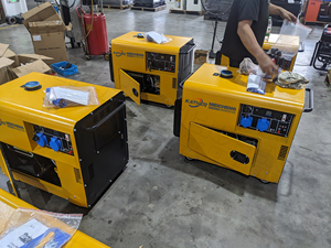 小型5KW 6KW 10KW 12KW超静音柴油发电机静音型水/空气冷却系统家用船用便携式柴油发电机 - Product Image 5