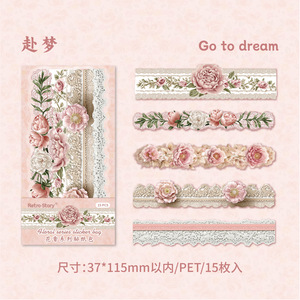 Hoa loạt dài dải chết cắt dán trang trí 15 mỗi gói trên cuốn sổ tay cơ sở vật chất - Product Image 6