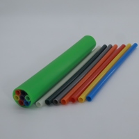 Tuyau micro-conduit flexible transparent en PEHD de qualité supérieure à 7 trous, haute pression, durable, écologique et anticorrosion pour fibre optique souterraine