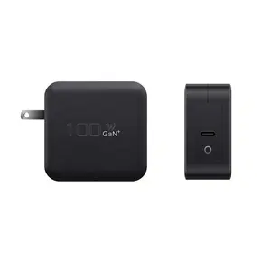 Carregador rápido dobrável para celular usbc tipo c pd gan, carregador rápido para apple iphone 100w, carregador com plug de parede listado UL