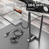 Adaptateur WiFi USB 3.0 double bande externe Realtek RTL8812AU, prix usine, 1200 Mbps, carte réseau sans fil pour Kali Linux