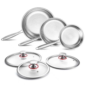 Sartenes Antiadherentes de 26/28/30 cm, Grado Alimenticio, para <span class=keywords><strong>Cocina</strong></span>, Gruesas, Sin Recubrimiento, para Saltear y Freír - Product Image 4