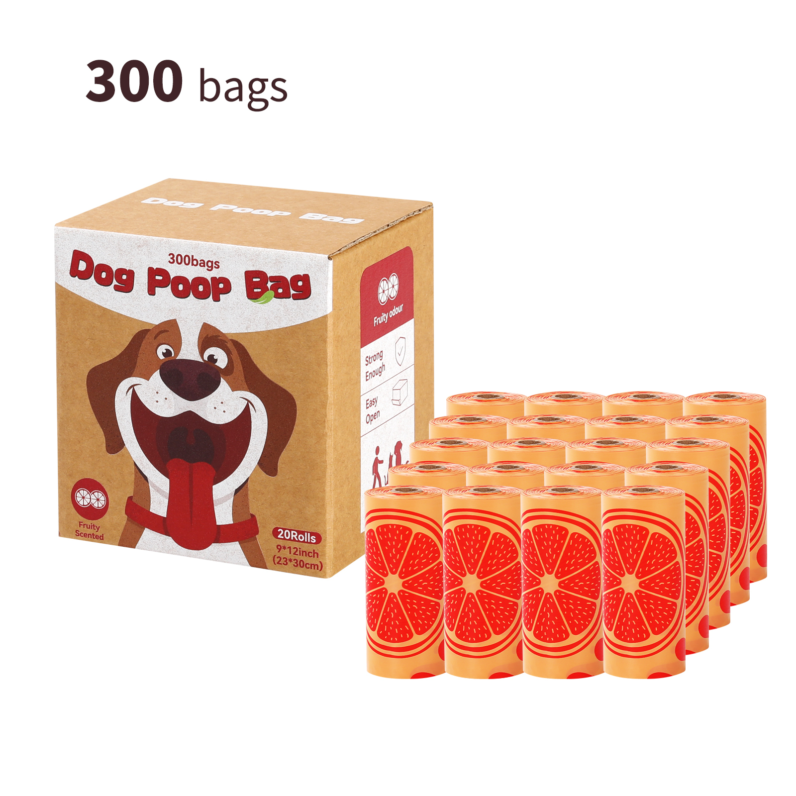 20 rouleaux orange