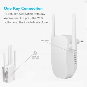 Amplificateur de signal 1200 Mbps, amplificateur de signal 2,4 G, répéteur de portée <span class=keywords><strong>Wifi</strong></span> 802.11N, répéteur <span class=keywords><strong>Wifi</strong></span> sans fil, répéteur de signal <span class=keywords><strong>Wifi</strong></span> - Product Image 2
