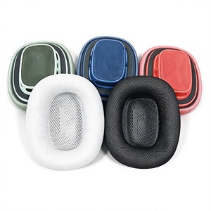 Coussinets d'oreille de remplacement pour Airpods Max, tissu en maille premium, mousse à mémoire de forme douce, respirant, confortable, isolation phonique - Product Image 1