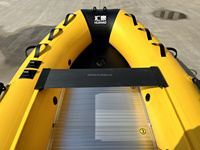 Bateau pneumatique HUIHAO RIB 300 à coque en fibre de verre, forme en V profond, certifié CE, en PVC/Hypalon, avec moteur hors-bord et télécommande, best-seller