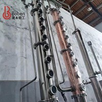 Alambics à colonne continue, distillateur en cuivre, équipement de distillation Boben