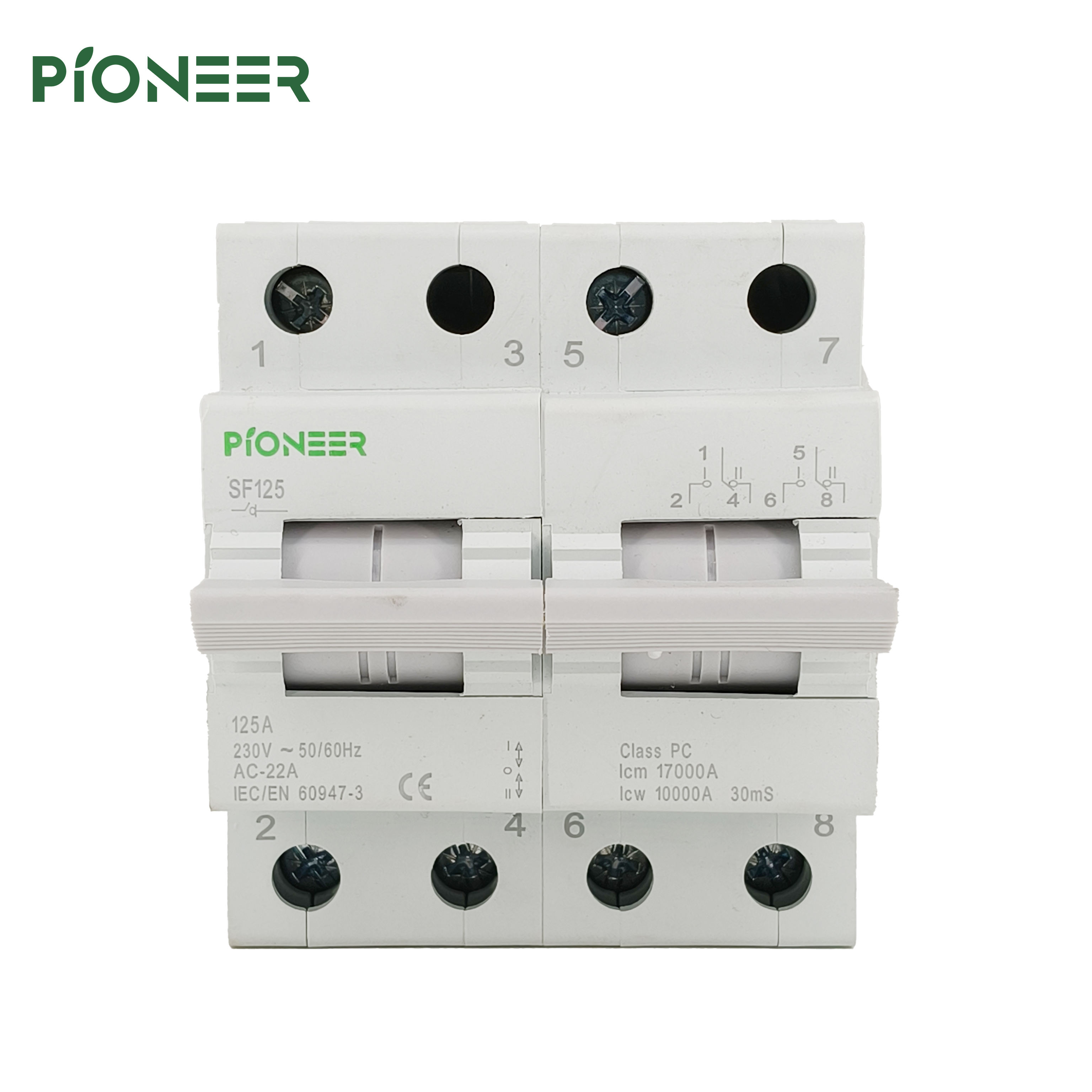 MTS Modular Transfer Switch MTS Conversion 125A/100A/80A 2-pole DIN Durable  PC Type| Alibaba.com