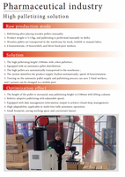 Robot de palettisation collaboratif pratique avec une charge utile de 30 kg pour la production de briques et de carreaux, empilage sécurisé sans garde-corps requis