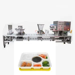 Machine automatique de scellage de boîte à lunch de plateau de restauration rapide de repas prêt à manger