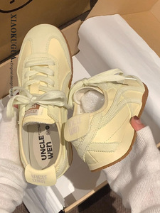 Retro Lace-Up Training <strong>Shoes</strong> Women's 2025 New Autumn Soft-Soled Casual Sports Student Flat All-Match White - Product Image 6