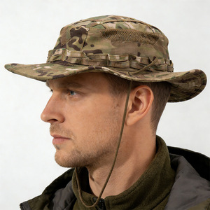Nouveau chapeau de pêcheur camouflage pour homme, respirant, protection solaire, pour <span class=keywords><strong>le</strong></span> cyclisme, la randonnée et les activités de plein air en été - Product Image 1