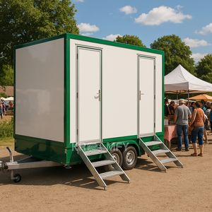 Toilettes de luxe 2025, remorque de toilettes, toilettes portables d'extérieur, camping, toilettes mobiles en plastique, prix de vente - Product Image 6