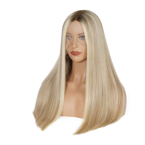 Eveda all'ingrosso della fabbrica a doppio taglio naturale vero cuoio capelluto Top di pizzo pieno di frassino biondo capelli umani <span class=keywords><strong>parrucca</strong></span> - Product Image 3