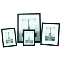 Marco de Fotos Premium de Aluminio Plateado Cepillado 24x36 para Paisajes, Fotografía de Viaje, Arte de Pared en Blanco y Negro, Exhibición para Sala de Estar