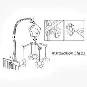Samtoy – boîte à musique suspendue en plastique pour bébé de 0 à 6 <span class=keywords><strong>mois</strong></span>, berceau Mobile en feutre avec peluche suspendue - Product Image 4