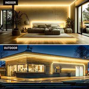 Super <b>Bright</b> 2800K COB Neon LED <b>Light</b> Flexible Waterproof Silicone Soft Cuttable Tape Rope Lighting AC 110-120V for Indoor - Product Image 6