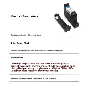 GT tái sản xuất Hộp mực màu Tương thích với <span class=keywords><strong>Deskjet</strong></span> 45A HP45 51645A 710c 830C máy in phun printergarment <span class=keywords><strong>plotter</strong></span> - Product Image 3