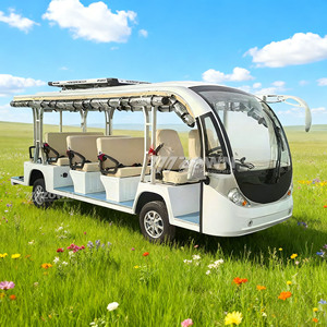 Autobús turístico eléctrico de 14 asientos y autobús solar con cortina contra la lluvia - Product Image 2