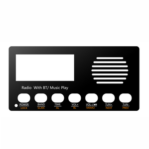 Panneau tactile pour maison intelligente en acrylique blanc, sérigraphié, avec écran transparent, panneau PC, service de découpe sur mesure - Product Image 1