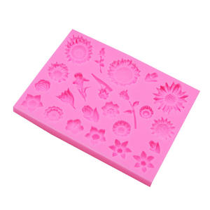 HY Rose girasole fondente stampo in Silicone per <span class=keywords><strong>Cake</strong></span> <span class=keywords><strong>Topper</strong></span> decorazione resina gioielli Casting Craft - Product Image 3