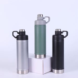 Thermos portable d'extérieur 530 ml 700 ml en acier inoxydable avec isolation sous vide et couvercle à poignée - Product Image 5